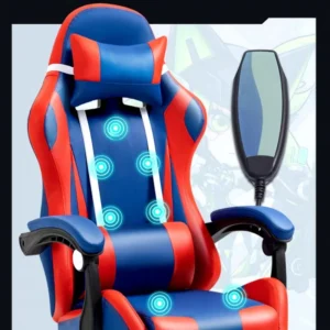 Modern Minimalism Cortical Cover Swivel Chair Massage Reclining Liftable E Sports Chair Internet Game Chair
