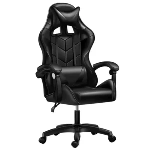 Modern OEM Chinese Design Gaming Chair with Massage Feature Stainless Steel Lift PU Leather Manual Tilting