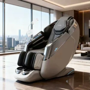 Modern PU Leather Massage Chair for Living Room Full Body Zero Gravity Touch Screen Remote Control Electric Air Pressure