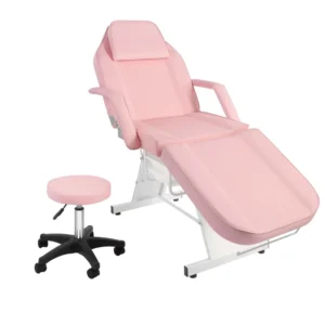 Modern PU Leather Portable Folded Chair for Beauty Massage Table Facial Eyelash Aesthetic Use