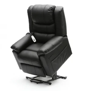 Modern PU Leather Wired Control Power Recliner Lifting Chair Popular Elderly Massage Chair with Synthetic Leather Upholstery