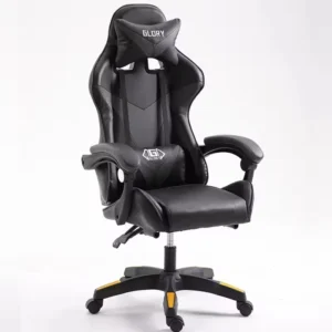 Modern Pink PU Leather Ergonomic Racing Gamer Chair PC Computer Chair Revolving Footrest Lift Adjustable Height