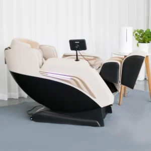 Modern Portable Full Body Massage Chair with Shiatsu Zero Gravity Bluetooth Voice Heating PU Leather Leg Head Massage