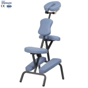 Modern Portable Massage Chair with Metal Frame Quick Folding Design High-Density Sponge for Living Room Bedroom Use