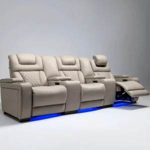 Modern Power Lift Recliner Chair for Adults Elderly Lay Flat Leather Massage Heating Extended Footrest Remote Control Wireless