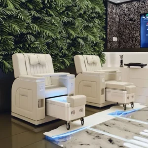 Modern SPA Pedicure Chair with Adjustable Recliner and Physiotherapy Massage Functions