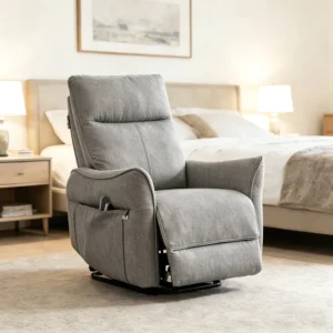 Modern Single Motor Lift Chair Recliner Stand Senior Assist Medical Lounge Fabric Seating Wood Frame Home Furniture Living Room