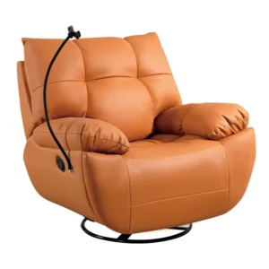 Modern Single Multifunctional Iron Massage Sofa Chair Chaise Lounge Living Room Furniture Lazy Sleepable Rotating Design