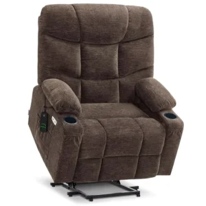 Modern Style Electric Medical Lift Riser Recliner Chair for Elderly Air Massage Cup Holder Wood Furniture Living Room Furniture