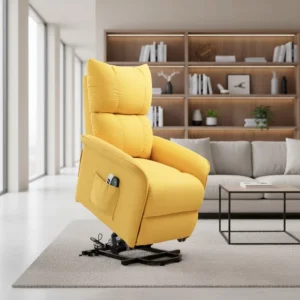Modern Style Single Zero Gravity Recliner Chair Theater Armrest Comfortable Metal Lift Fabric Remote Control Single Massage