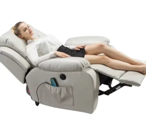 Modern Synthetic Leather Beauty Salon Recliner Chair with Remote Control