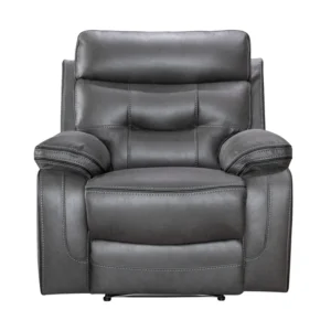Modern Tech Fabric Power Recliner Chair with Extendable Wood Frame Reclining Lounge Armchair Massage Cup Holder for Living Room