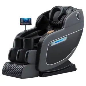Most Popular Luxury Pu Leather Grey Black Full Body Automatic Massage Sofa Chair Zero Gravity System LCD Touch Screen