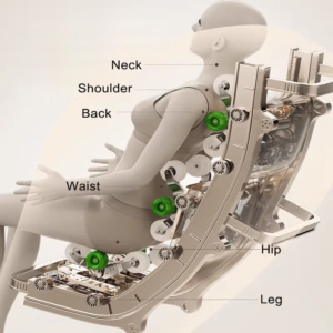 Multi Auto Modes SL Track Massage Chair with Foot Reflexology