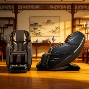 Multi Functional 3D SL Guide Rail Back Tapping Kneading Waist Hot Compress Bluetooth Music Zero Gravity Full Body Massage Chair