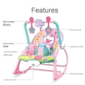 Multi function Baby Recliner Electric Music Soothing Plastic Rocking Chair Toy for Baby 0 12 Month