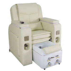 Multi functional Electric Leather Foot Massage Chair with Water Therapy for Beauty Salons Barber Shops Malls