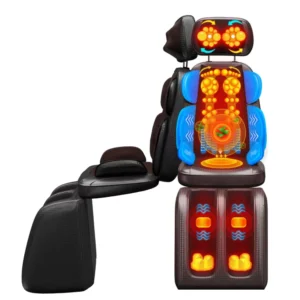 Multi functional Portable Vibration Massage Cushion with Neck Back Waist and Leg Heat Compress Kneading Massage Device