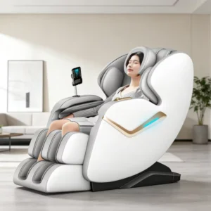 Multifunctional Automatic Robotic Zero Gravity Luxury Stretch Dual Core SL Track 4D Fully Body Massage Chair
