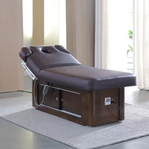 Multifunctional Electric Wood Frame Beauty Spa Massage Tui Na Bed Modern Minimalist Design Height Adjustable