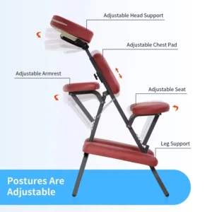Multifunctional Light Weight Tattoo Chair Metal Frame Folding Massage Chair