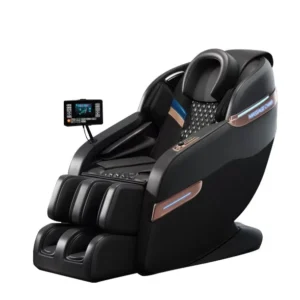 Multifunctional Modern Hotel Electric Massage Chair Adjustable Multi-point Shiatsu Voice Function Full-Body Massage PU Leather
