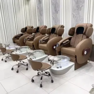 Nails Shop Equipment No Plumbing Nail Foot Spa Foot Massage Chair Luxury Pedicure Chair