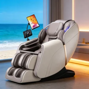 New Arrivals 4D Full Body Massage Chair with Heat and Movable Shiatsu SL Track Chair Kneading SPA Bluetooth