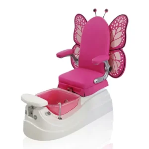 New Children’s Electric Massage Pedicure Chair Adjustable Seat Backrest 7 Color LED Lamp Nail Salon Spa Foot Therapy Salon