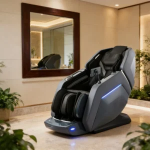 New Design Dual Core Portable Body Care Relax 4D Zero Gravity Full Body Shiatsu SL Track Modern Massage Chair