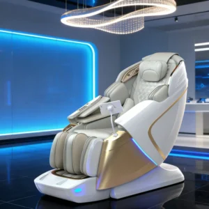 New Design Electric Thai Stretch Shiatsu Zero Gravity Double Mechanism Full Body Dual Core Massage Chair