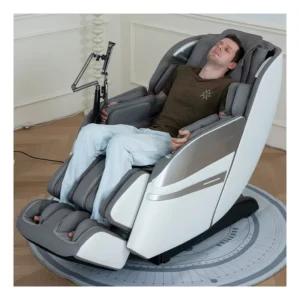 New Design Leather Swivel Chair Foot Zero Gravity Full Body Luxury Egg Shaped Massage Chair with SL Track Body Scan