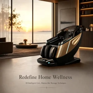 New Design Luxury Sonic Waves Massage Chair Full Body with Bluetooth Music for Home Office Shiatsu Commercial Massage Chair