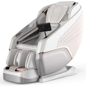 New Design PU Leather Foldable Portable Zero Gravity 4D Massage Chair with Foot Spa Seat for Full Body Relaxation