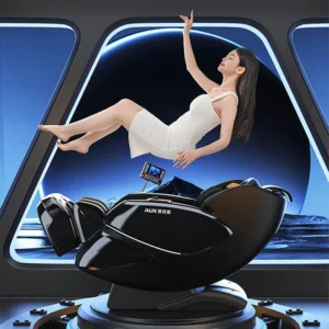 New Double SL Massage Chair Automatic Household Full Body Light Luxury Space Capsule Electric Smart PVC Bluetooth Built in