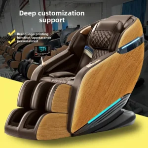 New Home Massage Chair Space Capsule Sofa PU Leather 4D Robotic Arm Massage Shoulder Back Neck Zero Gravity Recliner Bluetooth