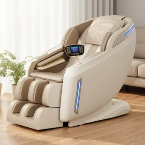 New Luxury SL Track Zero Gravity Massage Chair Full Body Relax Space Capsule with Foot Roller and Bluetooth