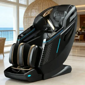 New Popular Luxury Modern Style Shiatsu Finger Pressure Dual Core SL Track 4D Zero Gravity Full Body Heat Massage Chair