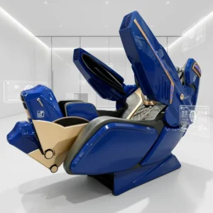 Newest SL Track Robot Massage Chair Thai Stretch Shiatsu PU Leather Full Body Coverage Intelligent Control Zero Gravity