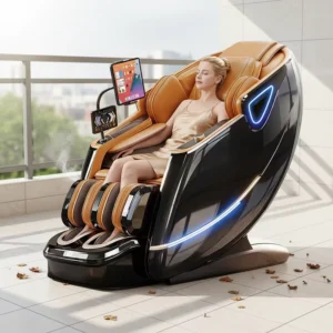 ODM CE Certified 6D Full Body Massage Chair Zero Gravity Voice Control Bluetooth Heating Health Monitoring Electric Recliner
