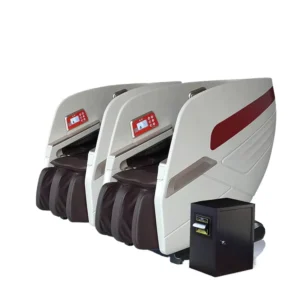 OEM 3D SL Track Coin Bill Pay Credit Card Operated Commercial Vending Full Body Massage Chair Use in Shopping Malls
