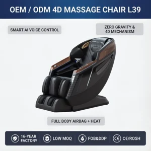 OEM 4D Massage Chair L39 with AI Voice Control Zero Gravity Recliner for Home Spa Heated Full Body Massage Rocker