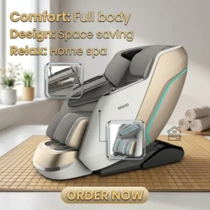 OEM Full Body Zero Gravity 4D Shiatsu Massage Chair High Quality Smart Deluxe Electric Home Use Recliner Big Size for