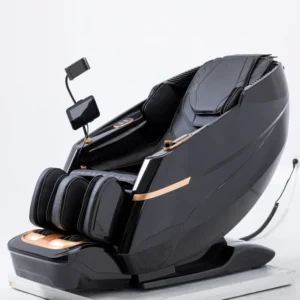 OEM Luxury Leather Professional Full Body Shiatsu Dual Core 3D Zero Gravity Massage Chair AI Voice Control Heart Rate Test