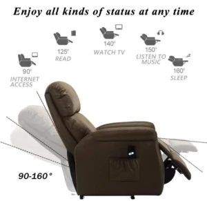 OEM Manufacture Rising Lightweight Electric Heated Recliner Massage Lift Chair