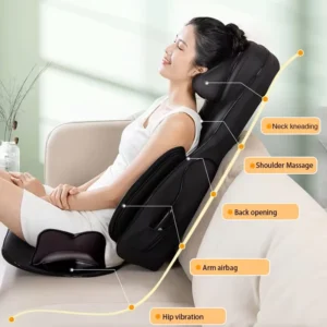 OEM ODM Electric Portable Vibration Lumbar Massage Seat Heating Buttock Waist Massager Deep Tissue Kneading Massage Cushion