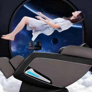 OEM ODM Leather SL Track Zero Gravity Full Body Shock Heating Massage Chair with Neck Waist Leg Massage for Home