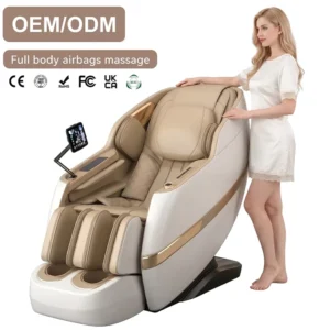 OEM ODM Luxury Dual 6D Roller Shiatsu Electric Massage Chair Full Body Zero Gravity Recliner AI Voice Control Airbag Heating