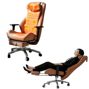 Office Ladies Massager Chair High end Comfortable PU Leather Foldable Neck Back Buttock Thai Massager Chair