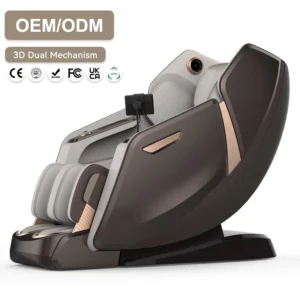 Old Man Easy Control a Full Vibration Double SL Rail Massage Chair Full Body Hood